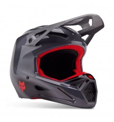 Casco Fox V1 Interfere Gris Rojo |32044-037|