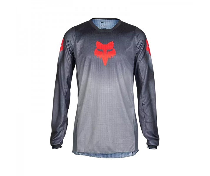 Camiseta Técnica Fox 180 Interfere Gris Rojo |32053-037|