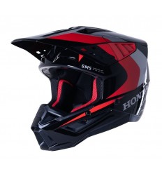 Casco Alpinestars Honda S-M5 Negro Rojo Glossy |8308023-1333|