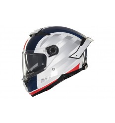 Casco Mt Thunder 4 Sv Treads C7 Gris Rojo Azul Brillo |1308B37271|