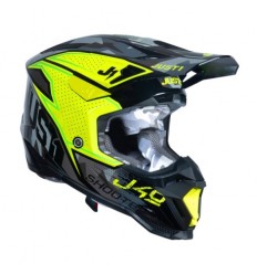 Casco Just1 J40 Shooter Camo Amarillo Fluor Negro |6060170145001|