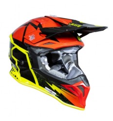 Casco Just1 J-39 Poseidon Negro Amarillo Fluor Rojo |6060040271006|