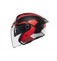Casco Mt Cosmo Sv Cruiser B5 Rojo Negro Gris Mate |1361B621351|