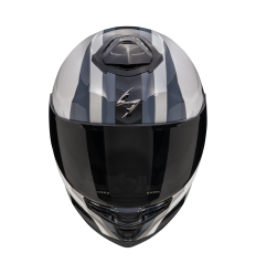 Casco Scorpion Exo-Gt Sp Air Touradven Blanco Perla Plata |150-467-281|