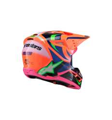 Casco Alpinestars Sm3 Infantil Deegan Naranja Morado Rosa |8301525-433|