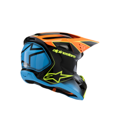 Casco Alpinestars Sm3 Infantil Fray Negro Naranja Amarillo Brillo |8301725-1455