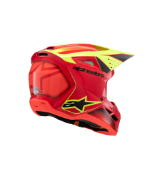 Casco Alpinestars Sm3 Infantil Fray Rojo Amarillo Negro Brillo |8301725-3051|