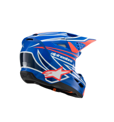 Casco Alpinestars Sm3 Infantil Wurx Azul Rojo Blanco Negro Brillo |8302125-7312|