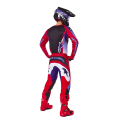 Traje Alpinestars Fluid Wurx Purpura Rojo Brillo