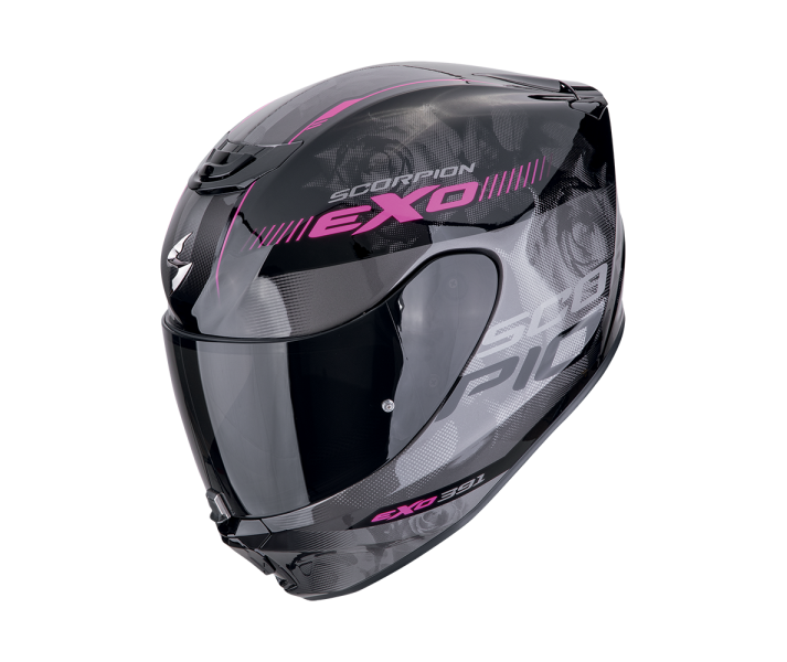 Casco Scorpion Exo-391 Ava Negro Rosa |139-477-71|