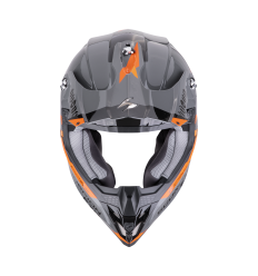 Casco Scorpion Vx-16 Evo Air Rod Gris Naranja |146-473-351|