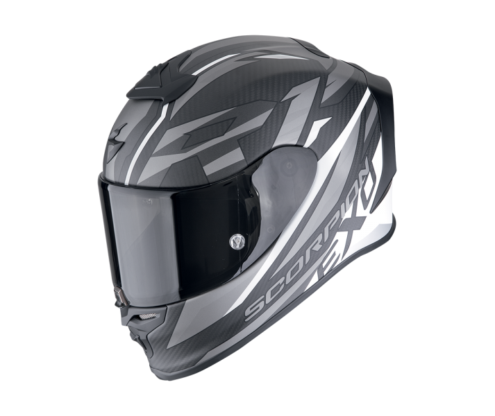 Casco Scorpion Exo-R1 Evo Carbon Air Runner Negro Mate Blanco |110-506-227|