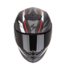 Casco Scorpion Exo-R1 Evo Carbon Air Runner Negro Mate Rojo |110-506-24|