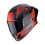 Casco Scorpion Exo-R1 Evo II Air Vital Negro Plata Rojo |111-503-163|