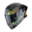 Casco Scorpion Exo-R1 Evo II Air Savage Negro Verde Naranja |111-505-161|