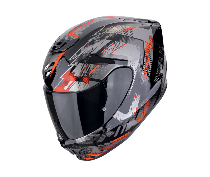 Casco Scorpion Exo-391 Clutter Negro Rojo |139-480-24|