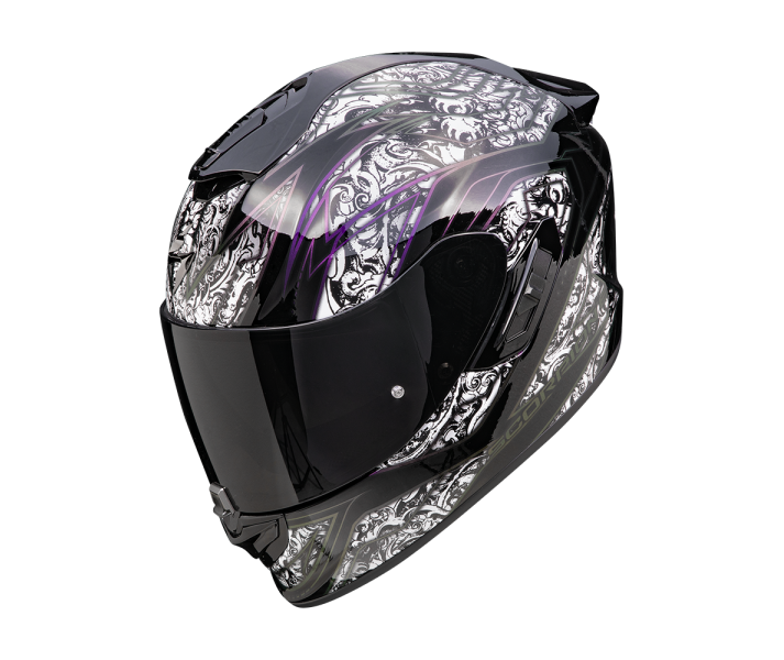 Casco Scorpion Exo-1400 Evo II Air Fantasy Negro Blanco |140-059-55|