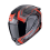 Casco Scorpion Exo-1400 Evo II Air Linart Negro Rojo |140-489-24|