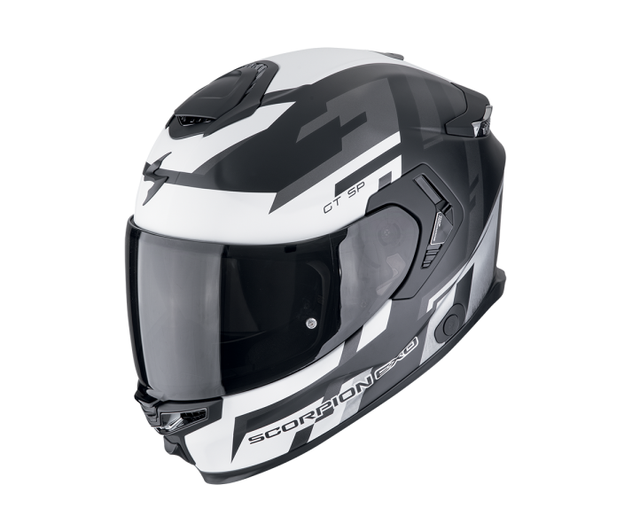 Casco Scorpion Exo-Gt Sp Air Tornado Negro Mate Plata |150-507-159|