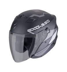 Casco Scorpion Exo-230 Band Negro Mate Plata |23-481-159|