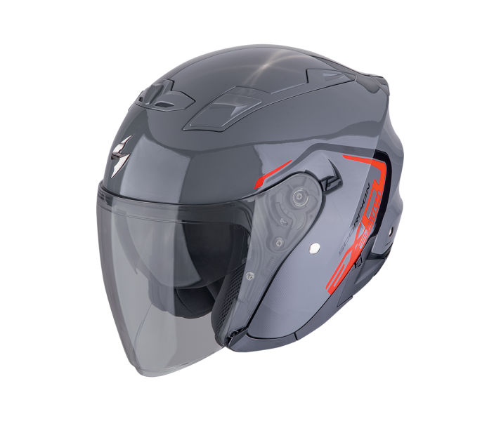 Casco Scorpion Exo-230 Cit-E Gris Rojo |23-482-318|