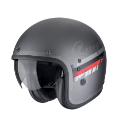Casco Scorpion Belfast Evo Adonis Plata Mate Rojo |78-497-255|