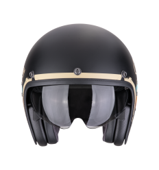 Casco Scorpion Belfast Evo Adonis Negro Mate Beige |78-497-363|