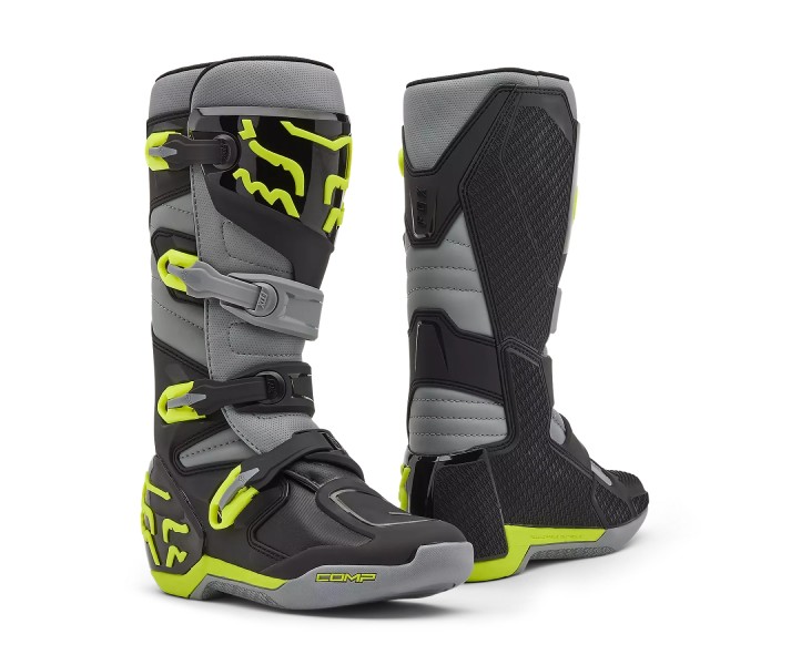 Botas Fox Comp Gris Amarillo |28373-086|
