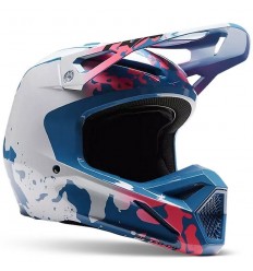 Casco Infantil Fox Youth V1 Morphic Blueberry Blanco |30483-430|