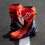 Botas Alpinestars Supertech R Le Vented Marquez R04 Rojo Fluor Azul Negro