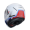 Casco Caberg Levo X Elite Blanco Rojo Azul Azul Claro |C0GF60O5|