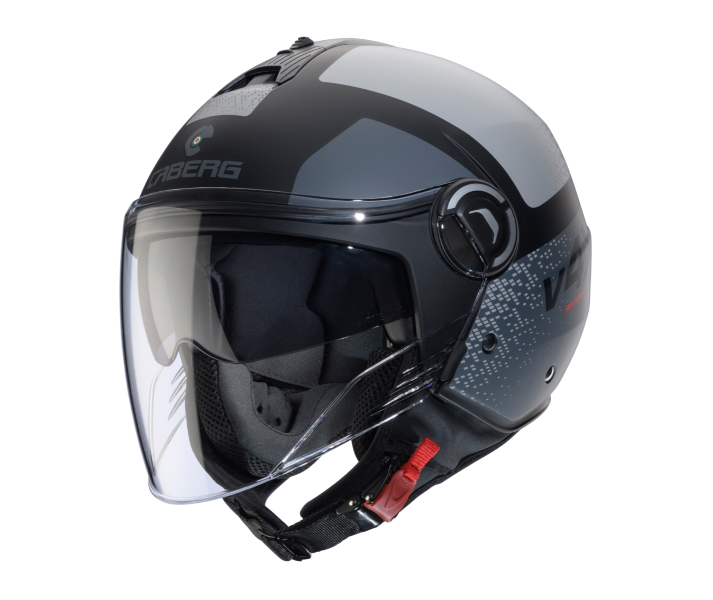 Casco Caberg Riviera V4X Alpha Negro Mate Antracita Gris |C6HE60G4|