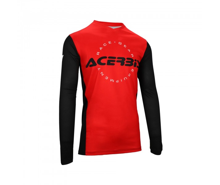 Camiseta Acerbis Mx J-Track Inc. Rojo Negro |0026040.349|