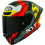 Casco Kyt Tt-Revo Flux Rojo Gris Amarillo |Y6TR0008|