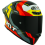Casco Kyt Tt-Revo Flux Rojo Gris Amarillo |Y6TR0008|