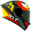 Casco Kyt Tt-Revo Flux Rojo Gris Amarillo |Y6TR0008|