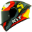 Casco Kyt Tt-Revo Flux Rojo Gris Amarillo |Y6TR0008|