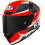 Casco Kyt Tt-Revo Gear Negro Rojo |Y6TR0024|