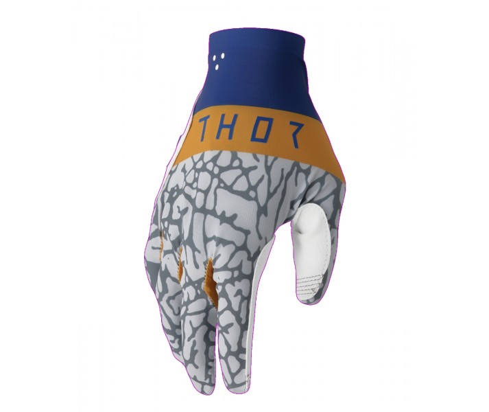 Guantes Thor Sportmode Bravo Azul Gris Blanco |33308236|