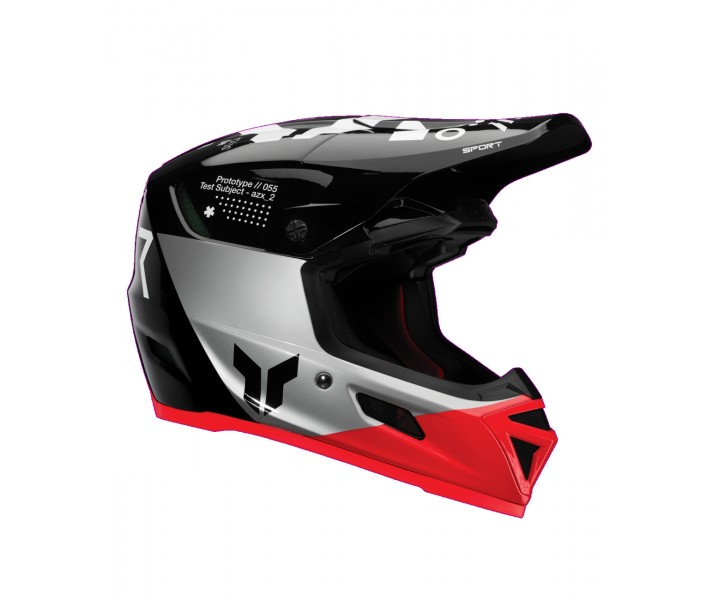 Casco Thor Reflex Sport Strike Negro Rojo |01108781|