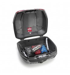 Maleta Givi V58 Maxia 5 Tech Negro Transparente Sobretapas Aluminio |V58NT|