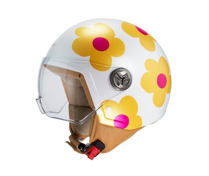 Casco Nzi Zeta 2 Arp Margaritas Naranja Rosa Mate |050427Q071|