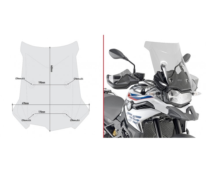 Cupula Givi P/Kitao Bmw Fgs 850 18-21 |D5127ST|