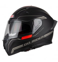 Casco Nzi Go Rider Stream Duo Solid Negro Mate |150337A422|