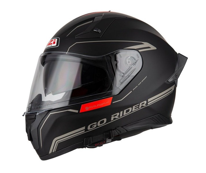 Casco Nzi Go Rider Solid Nouveau Negro Mate |150337A422|
