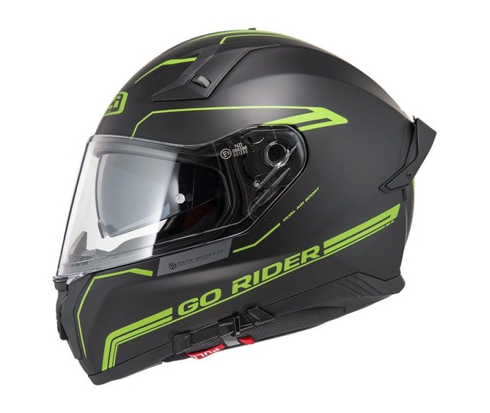Casco Nzi Go Rider Stream Duo Solid Negro Mate |150337A420|