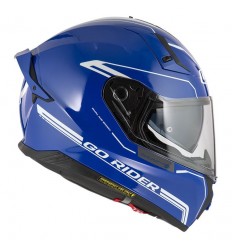 Casco Nzi Go Rider Stream Duo Solid Azul Brillo |150337A421|