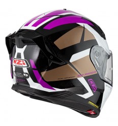 Casco Nzi Go Rider Duo Trident Negro Morado Brillo |150336A409|