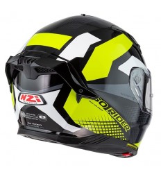 Casco Nzi Go Rider Duo Quadri Negro Gris Amarillo Brillo |150336A414|