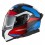 Casco Nzi Go Rider Duo Quadri Negro Rojo Azul Brillo |150336A415|
